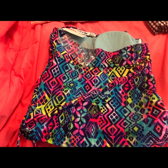 Multicolored tankini top - Picture 2 of 3